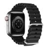 Dux Ducis Apple Watch Series 10 46mm DUX DUCIS pótszíj egyedi méret, hullám, FEKETE