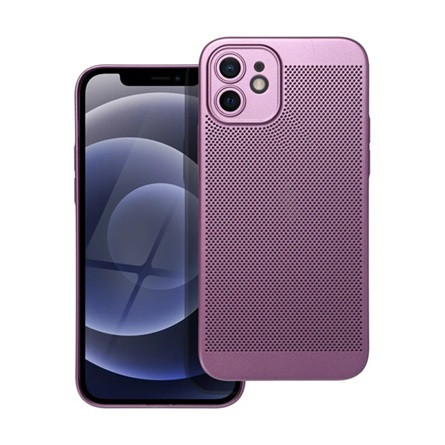 Gigapack iPhone 12 Pro Gigapack Műanyag telefonvédő légáteresztő, kameravédő, LILA