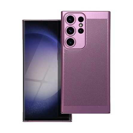 Gigapack Samsung S23 Ultra Gigapack műanyag telefonvédő légáteresztő, kameravédő, LILA