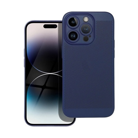 Gigapack iPhone 14 Pro Gigapack műanyag telefonvédő légáteresztő, kameravédő, SÖTÉTKÉK