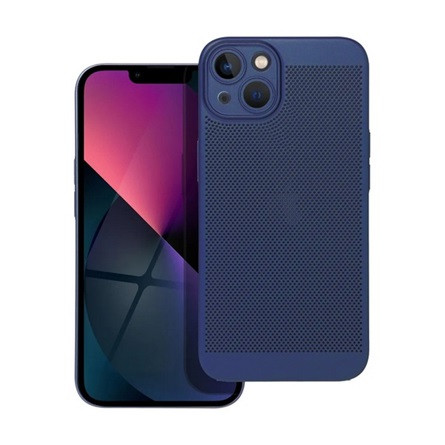 Gigapack iPhone 14 Plus Gigapack műanyag telefonvédő légáteresztő, kameravédő, SÖTÉTKÉK
