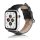 Gigapack Apple Watch Series 10 46mm Gigapack Pótszíj egyedi méret, bőr hatású, FEKETE