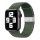 Gigapack Apple Watch Series 10 46mm Gigapack Pótszíj egyedi méret, textil, SÖTÉTZÖLD