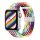 Gigapack Apple Watch Series 10 46mm Gigapack Pótszíj egyedi méret, szivárvány, FEHÉR