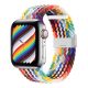 Gigapack Apple Watch Series 10 46mm Gigapack Pótszíj egyedi méret, szivárvány, FEHÉR
