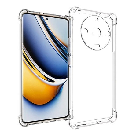 Gigapack Realme 11 Pro Plus Gigapack szilikon telefonvédő ütésállóság, légpárnás sarok, ÁTLÁTSZÓ