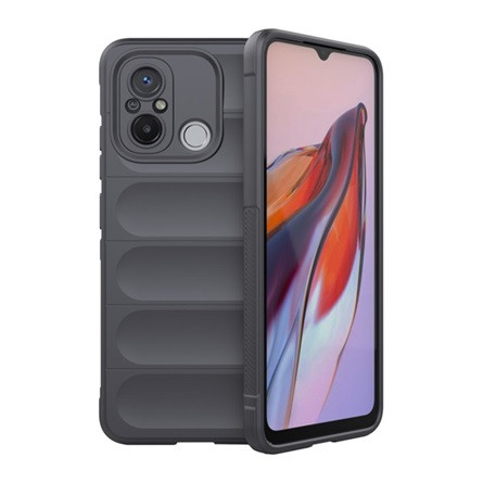 Gigapack Redmi 12C Gigapack Szilikon telefonvédő ütésállóság, 3D, SÖTÉTSZÜRKE