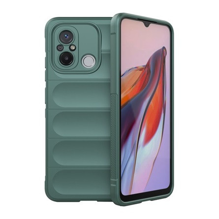 Gigapack Redmi 12C Gigapack Szilikon telefonvédő ütésállóság, 3D, SÖTÉTZÖLD