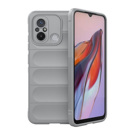 Gigapack Redmi 12C Gigapack Szilikon telefonvédő ütésállóság, 3D, VILÁGOSSZÜRKE