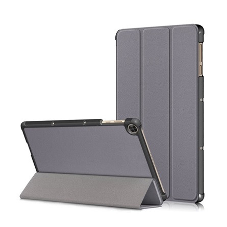 Gigapack Honor Pad X8 Gigapack Tok álló, bőr hatású FLIP, asztali tartó, SÖTÉTSZÜRKE