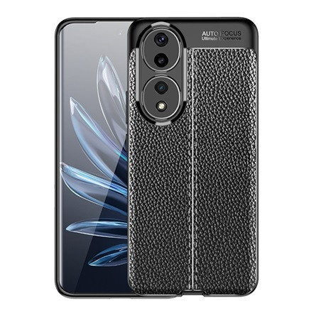 Gigapack Honor 90 5G Gigapack szilikon telefonvédő ütésállóság, varrás minta, FEKETE