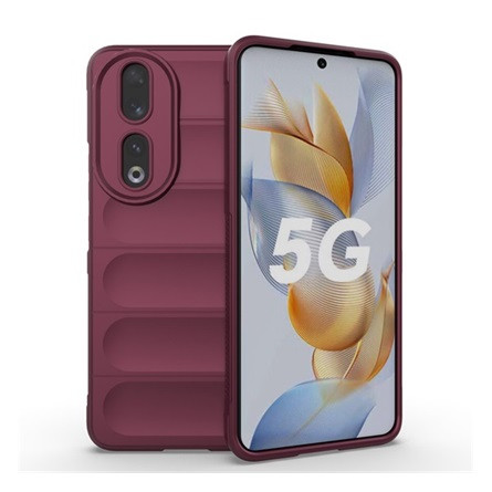 Gigapack Honor 90 5G Gigapack szilikon telefonvédő ütésállóság, 3D, BORDÓ