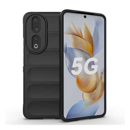 Gigapack Honor 90 5G Gigapack szilikon telefonvédő ütésállóság, 3D, FEKETE