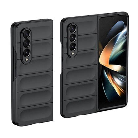 Gigapack Samsung Z Fold3 5G GIGAPACK műanyag telefonvédő ütésállóság, 3D, FEKETE