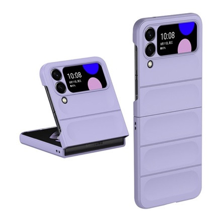 Gigapack Samsung Z Flip4 5G Gigapack műanyag telefonvédő ütésállóság, 3D, LILA