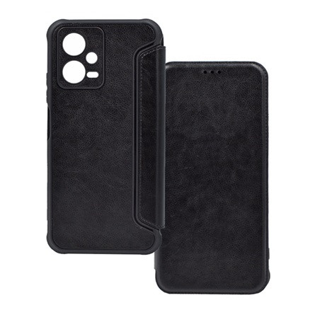 Gigapack Xiaomi Poco X5 5G Gigapack Tok álló, bőr hatású FLIP, kameravédő, FEKETE