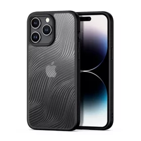   Dux Ducis iPhone 15 Pro Max DUX DUCIS AIMO szilikon telefonvédő ütésállóság, hullám, FEKETE