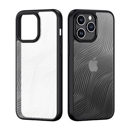 Dux Ducis iPhone 15 Pro DUX DUCIS AIMO szilikon telefonvédő ütésállóság, hullám, FEKETE