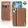 Dux Ducis iPhone 15 Plus DUX DUCIS HIVO tok álló, valódi bőr FLIP, RFID, BARNA