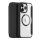 Dux Ducis iPhone 15 Pro DUX DUCIS SKIN X PRO tok álló, bőr hatású FLIP, MagSafe, FEKETE