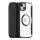 Dux Ducis iPhone 15 DUX DUCIS SKIN X PRO tok álló, bőr hatású FLIP, MagSafe, FEKETE