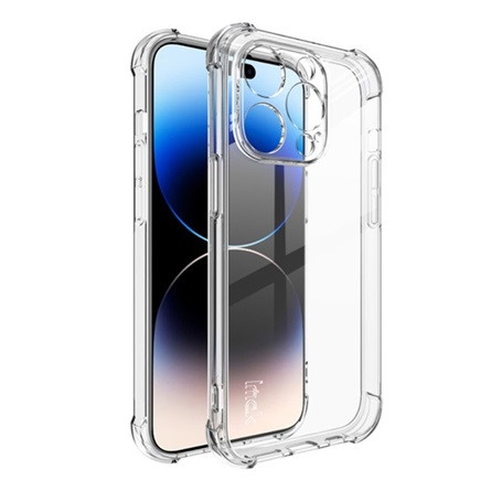 Imak iPhone 15 Pro IMAK szilikon telefonvédő ütésállóság, légpárnás sarok, ÁTLÁTSZÓ
