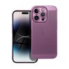 Gigapack iPhone 15 Pro Max Gigapack műanyag telefonvédő légáteresztő, kameravédő, LILA
