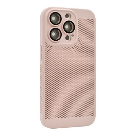 Gigapack iPhone 15 Pro Max Gigapack műanyag telefonvédő légáteresztő, kameravédő, RÓZSASZÍN