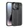 Gigapack iPhone 15 Pro Max Gigapack szilikon telefonvédő ütésállóság, varrás minta, FEKETE