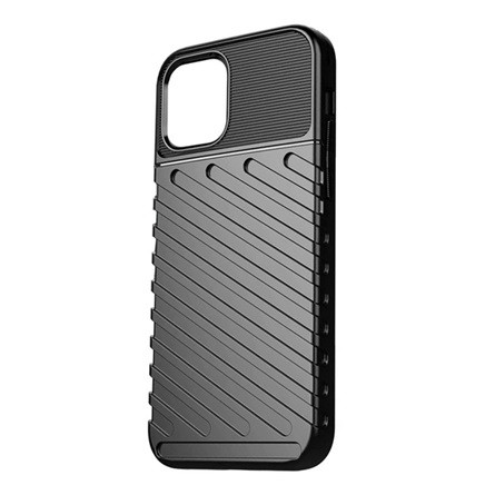 Gigapack iPhone 15 Pro Gigapack szilikon telefonvédő ütésállóság, dombor minta, FEKETE
