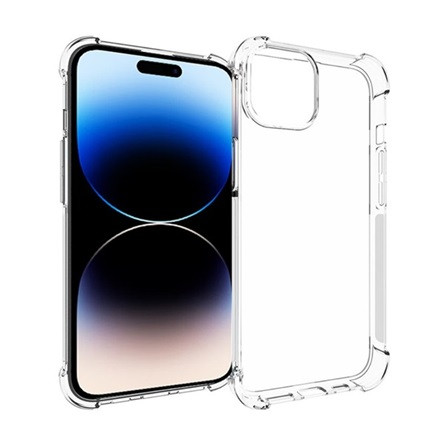 Gigapack iPhone 15 Plus Gigapack szilikon telefonvédő ütésállóság, légpárnás sarok, ÁTLÁTSZÓ