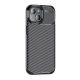 Gigapack iPhone 15 Gigapack szilikon telefonvédő ütésállóság, karbon minta, FEKETE