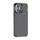 Gigapack iPhone 15 Pro Gigapack szilikon telefonvédő ütésállóság, karbon minta, FEKETE