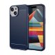 Gigapack iPhone 15 Gigapack szilikon telefonvédő ütésállóság, karbon minta, SÖTÉTKÉK