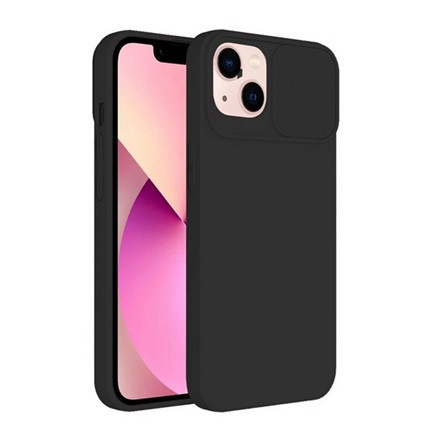Gigapack iPhone 15 Plus Gigapack szilikon telefonvédő matt, kameravédő, FEKETE