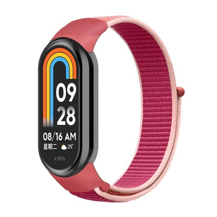 Gigapack Xiaomi Smart Band 9 Gigapack Pótszíj egyedi méret, légáteresztő, RÓSZASZÍN