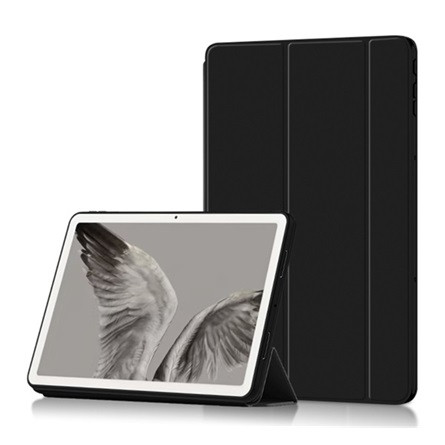 Gigapack Google Pixel Tablet Gigapack tok álló, bőr hatású FLIP, asztali tartó, FEKETE
