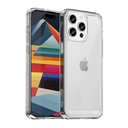 Gigapack iPhone 15 Pro Max Gigapack Szilikon telefonvédő ütésállóság, átlátszó hátlap, ÁTLÁTSZÓ