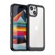 Gigapack iPhone 15 Plus Gigapack Szilikon telefonvédő ütésállóság, átlátszó hátlap, FEKETE