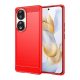 Gigapack Honor 90 5G Gigapack szilikon telefonvédő ütésállóság, karbon minta, PIROS