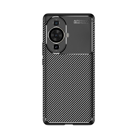 Gigapack Huawei Nova 11 Pro Gigapack szilikon telefonvédő ütésállóság, karbon minta, FEKETE