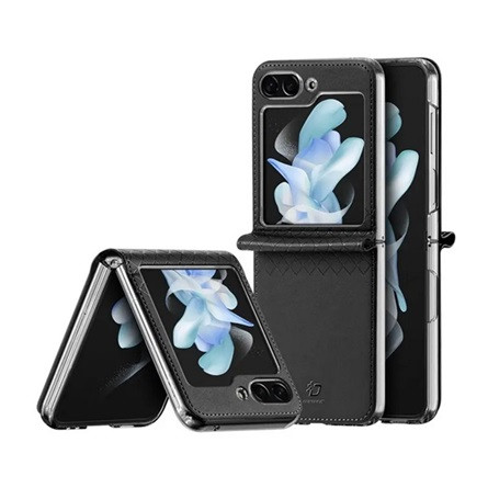 Dux Ducis Samsung Z Flip5 5G DUX DUCIS BRIL műanyag telefonvédő ütésállóság, rombusz, FEKETE
