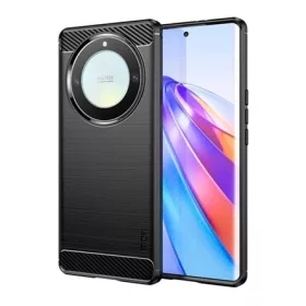   Mofi Honor Magic5 Lite 5G MOFI szilikon telefonvédő ütésállóság, karbon minta, FEKETE
