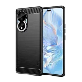   Mofi Honor 90 5G MOFI szilikon telefonvédő ütésállóság, karbon minta, FEKETE