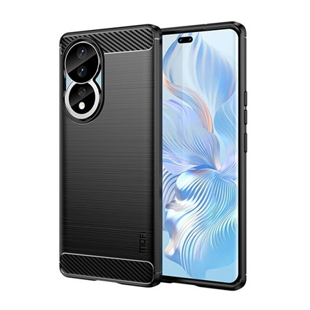 Mofi Honor 90 5G MOFI szilikon telefonvédő ütésállóság, karbon minta, FEKETE