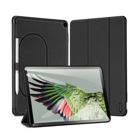 Dux Ducis Google Pixel Tablet DUX DUCIS DOMO tok álló, bőr hatású aktív, textil minta, FEKETE
