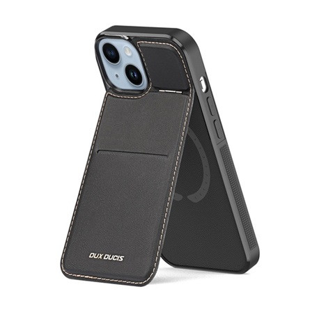 Dux Ducis iPhone 15 Plus DUX DUCIS RAFI MAG szilikon telefonvédő kitámasztó, MagSafe, FEKETE