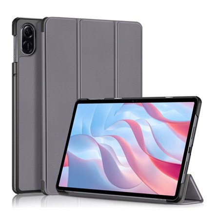 Gigapack Honor Pad X9 Gigapack Tok álló, bőr hatású FLIP, asztali tartó, SÖTÉTSZÜRKE