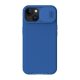 Nillkin iPhone 15 Plus NILLKIN CAMSHIELD PRO MAGNETIC műanyag telefonvédő ütésállóság, csíkos, SÖTÉTKÉK