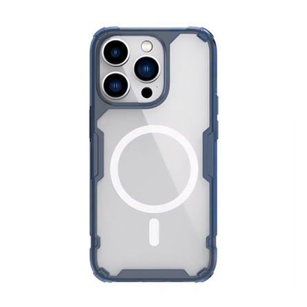 Nillkin iPhone 15 Pro NILLKIN NATURE PRO MAGNETIC műanyag telefonvédő ütésállóság, MagSafe, SÖTÉTKÉK